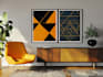 make mid century modern digital wall art for etsy store