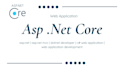 develop asp dot net core or asp net mvc website