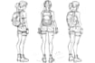 draw line art and sketch anime style