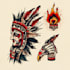 custom american traditional tattoo design