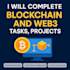 complete blockchain projects and tasks with expert implementation