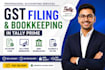 do gst return filing and bookkeeping in tally prime