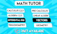 help math calculus statistics linear algebra differential equation discrete math