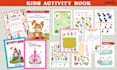 create kids activity book, puzzle book, maze book