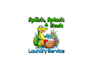 create a premium mascot animal laundry logo design