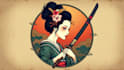 do outstanding geisha samurai logo with express delivery