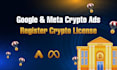 register crypto business vasp mica msb, approve crypto ads, financial licensing
