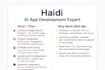 develop ai app and ai website and prompt engineering