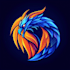 make an amazing blue dragon head mascot logo design