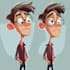 design a professional cartoon character