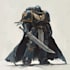 illustrate a warhammer 40k character and creature