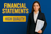 create professional financial statements for your business