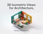 create 3d isometric views and architectural visualizations with site planning