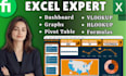 create excel dashboard, charts, pivot tables and graphs