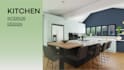 design a custom kitchen with moodboard, and 3d renders