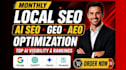 do complete GEO SEO aeo optimization for local and ai search rankings