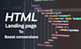 create a responsive HTML landing page to boost conversions