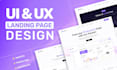 do creative web UI UX design , figma website design, landing page uxui