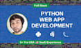 build a python web app using django or flask