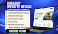 develop godaddy website design godaddy website redesign and design godaddy web