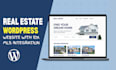build wordpress real estate idx website with mls integration