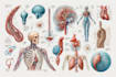 design medical figures and scientific illustrations