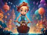 draw a digital cartoon illustration