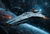 create a sci fi spaceship art