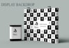 design a clean backdrop, step and repeat banner