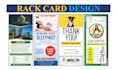 create print ready rack card design or postcard design