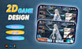 create high quality 2d game assets icons and characters