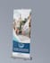 design a professional roll up banner, retractable banner