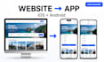 convert website to ios and android app using webview flutter