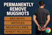 remove mugshots negative links articles cases false bad news on google