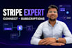 integrate stripe payments, subscriptions and stripe connect
