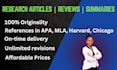 write well researched articles, reviews, and summaries