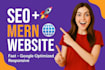 build fast responsive seo ready mern website