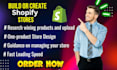 build shopify store or dropshipping ecommerce store, shopify website digital