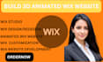 build 3d animated wix website interactive 3d wix studio scrolling website design