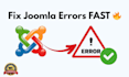 fix joomla website errors, improve speed, and enhance security