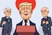 create a political and editorial cartoon