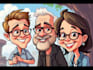 draw artistic cartoon caricatures