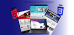 create a simple responsive landing page using HTML and CSS