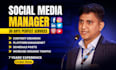 be your professional social media manager, monthly management