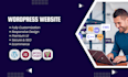 develop a professional responsive wordpress website