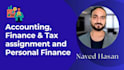 do accounting, finance, tax assignment and personal finance