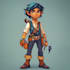 create a professional 2d game asset pixelart scenario tile