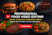do cinematic food video editing for social media