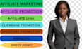 affiliate link promotion, marketing