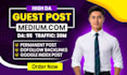write and publish article on medium,com premium guest post service,SEO backlinks